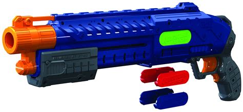 It requires six "AA" batteries to be operated. . Adventure force nerf gun